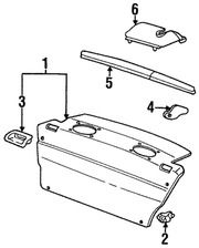 Genuine Porsche parts diagram