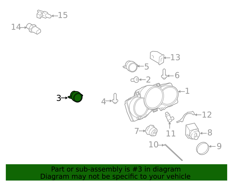 Genuine Porsche parts diagram