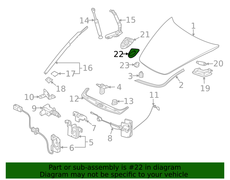 Genuine Porsche parts diagram