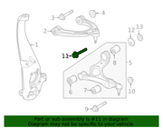 Genuine Porsche parts diagram