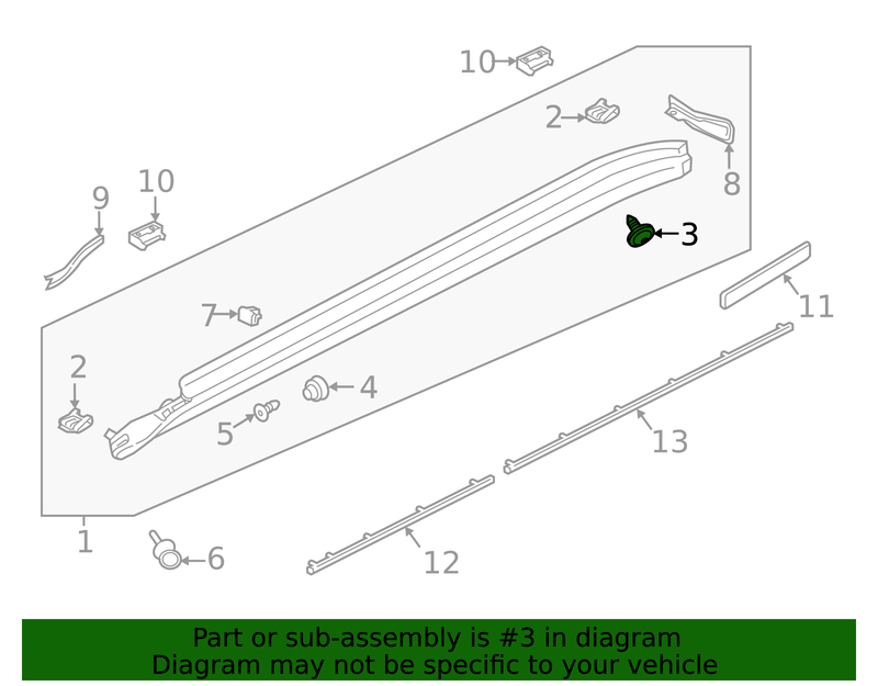 Genuine Porsche parts diagram