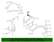 Genuine Porsche parts diagram