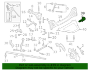 Genuine Porsche parts diagram