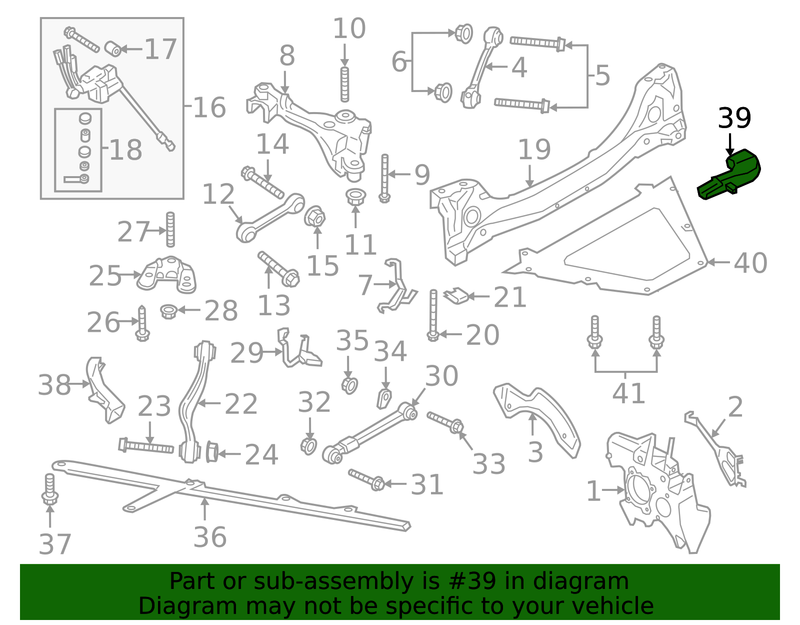 Genuine Porsche parts diagram