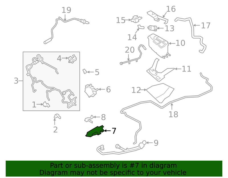 Genuine Porsche parts diagram