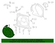 Genuine Porsche parts diagram