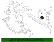 Genuine Porsche parts diagram
