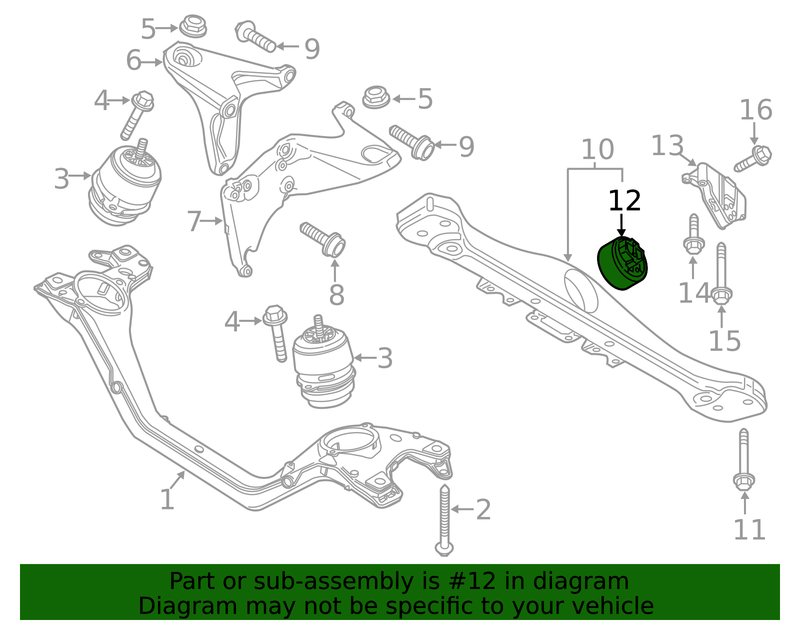 Genuine Porsche parts diagram