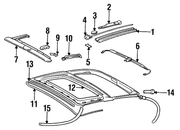 Genuine Porsche parts diagram
