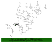 Genuine Porsche parts diagram