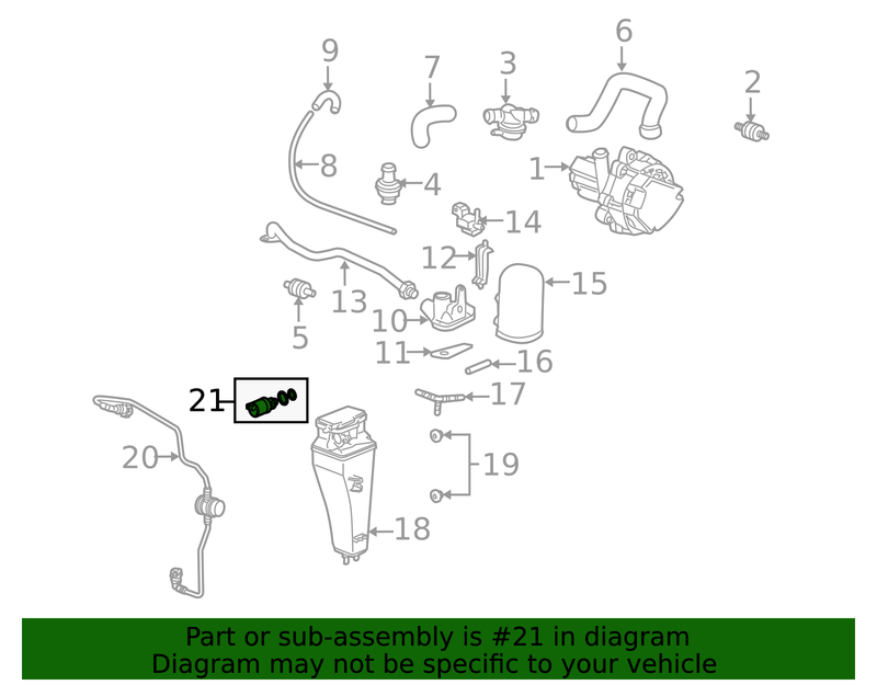 Genuine Porsche parts diagram