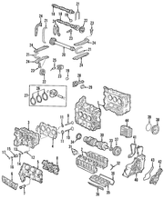 Genuine Porsche parts diagram