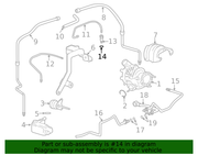 Genuine Porsche parts diagram