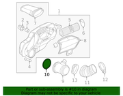 Genuine Porsche parts diagram