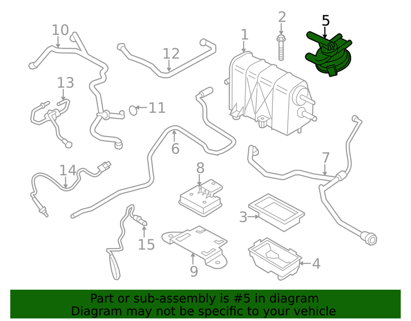 Genuine Porsche parts diagram