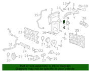 Genuine Porsche parts diagram