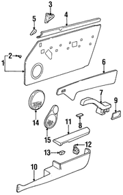 Genuine Porsche parts diagram