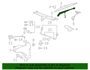 Genuine Porsche parts diagram