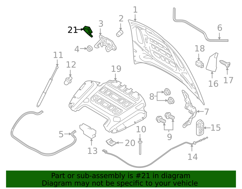 Part can be found as reference #21 in illustration
