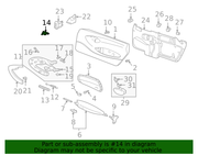 Genuine Porsche parts diagram