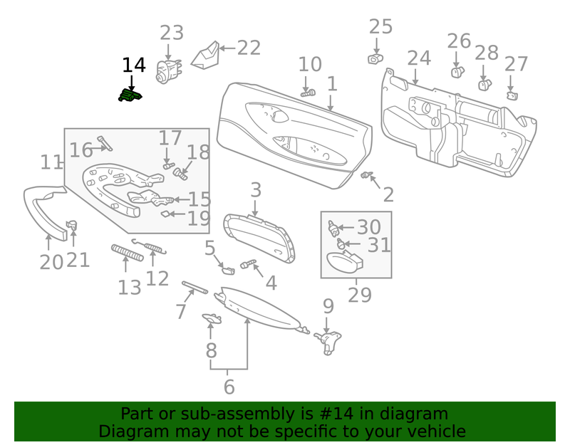 Genuine Porsche parts diagram