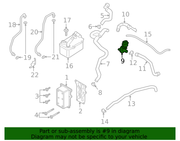 Genuine Porsche parts diagram