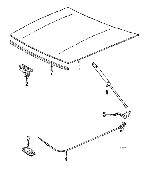 Genuine Porsche parts diagram