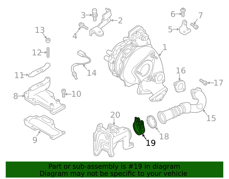 Genuine Porsche parts diagram