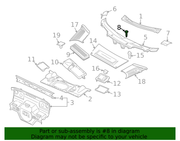 Genuine Porsche parts diagram