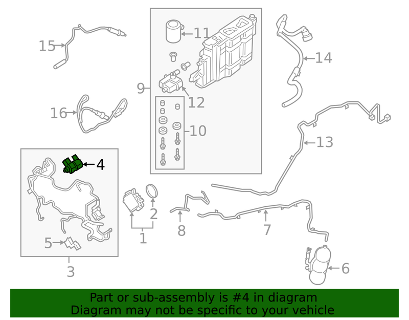 Genuine Porsche parts diagram