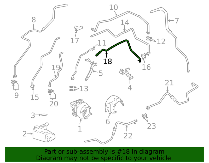 Genuine Porsche parts diagram