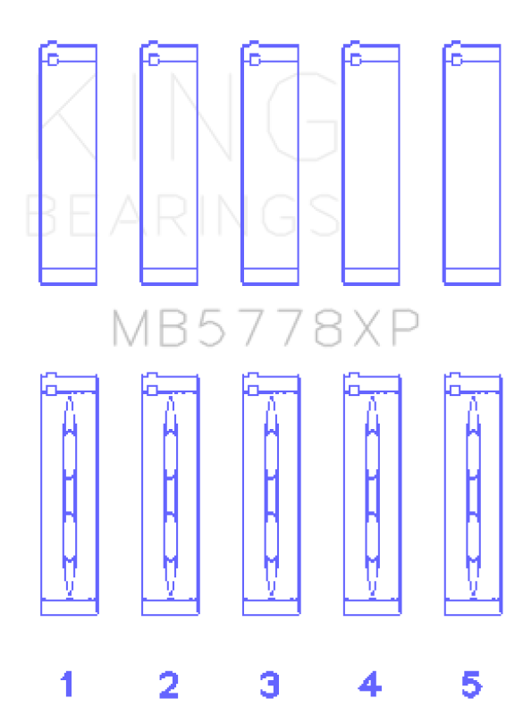 KING ENGINE BEARINGS MB5778XP