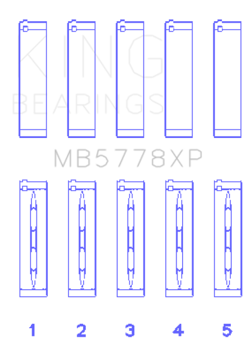 KING ENGINE BEARINGS MB5778XP