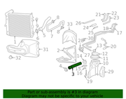 Genuine Porsche parts diagram