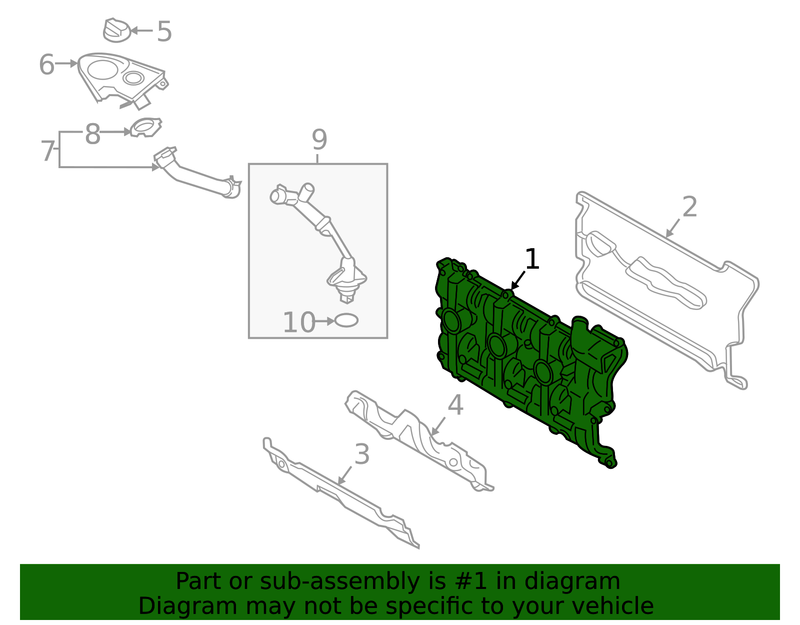 Genuine Porsche parts diagram