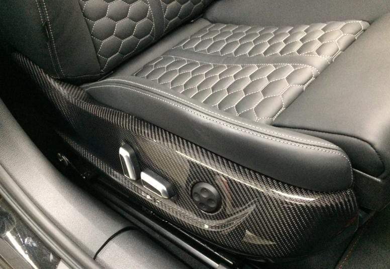 ABT OEM 2pc Carbon Fiber Seat Frame Cover | Audi A6/S6