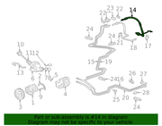 Genuine Porsche parts diagram