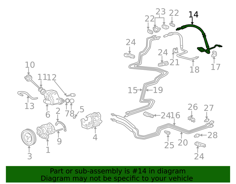 Genuine Porsche parts diagram