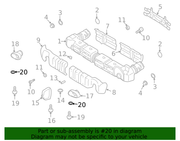 Genuine Porsche parts diagram