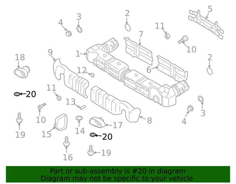 Genuine Porsche parts diagram