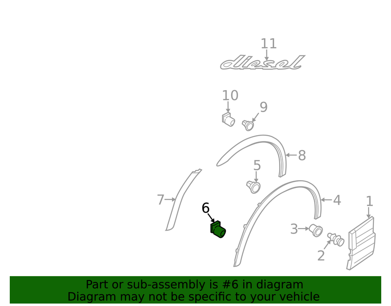 Part can be found as reference #6 in illustration