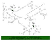 Genuine Porsche parts diagram