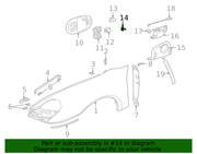 Genuine Porsche parts diagram