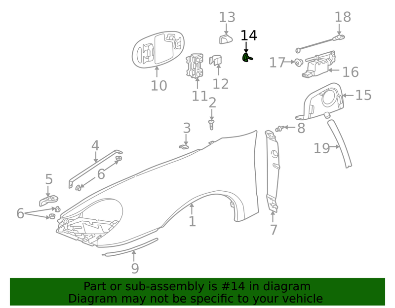 Genuine Porsche parts diagram