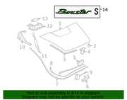 Genuine Porsche parts diagram