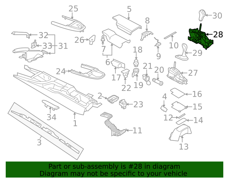 Genuine Porsche parts diagram