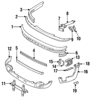 Genuine Porsche parts diagram