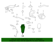 Genuine Porsche parts diagram