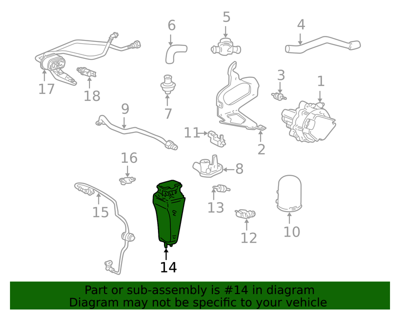 Genuine Porsche parts diagram
