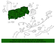 Genuine Porsche parts diagram